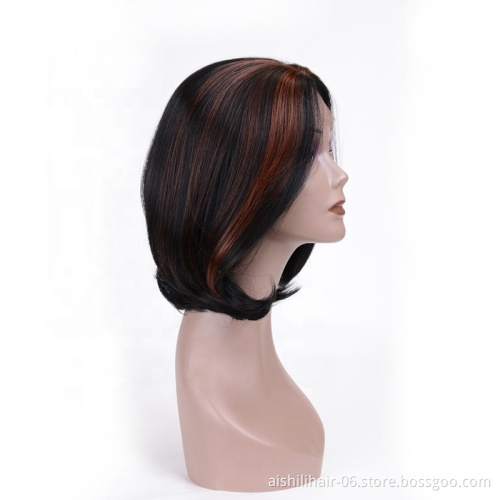High quality lace front wigs black fluffy synthetic wigs lace frontal wig natural straight and natural wave for fashion women